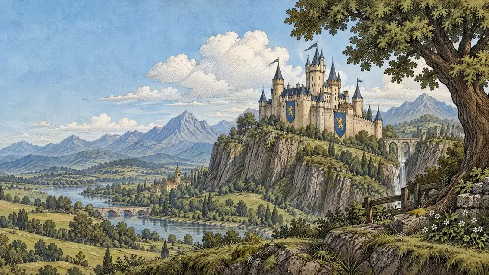 Arthur: The Crown of Rex: a castle on the cliffs